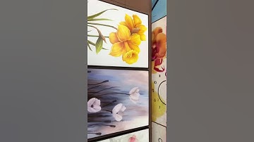 AmiA 1687 bộ tranh canvas loai hoa 3 tấm - Siêu thị tranh AmiA