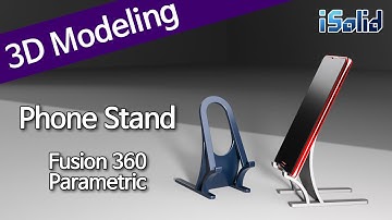 Phone Stand, 폰 스탠드, Fusion 360, Parametric