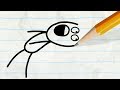 Sneaky Pencil Up to No Good!  -in- SUPER TRICKY PENCILMATION COMPILATION - Cartoons for Kids