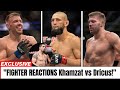 UFC Fighters' RAW Reactions to Khamzat Chimaev vs Dricus Du Plessis Full Fight!