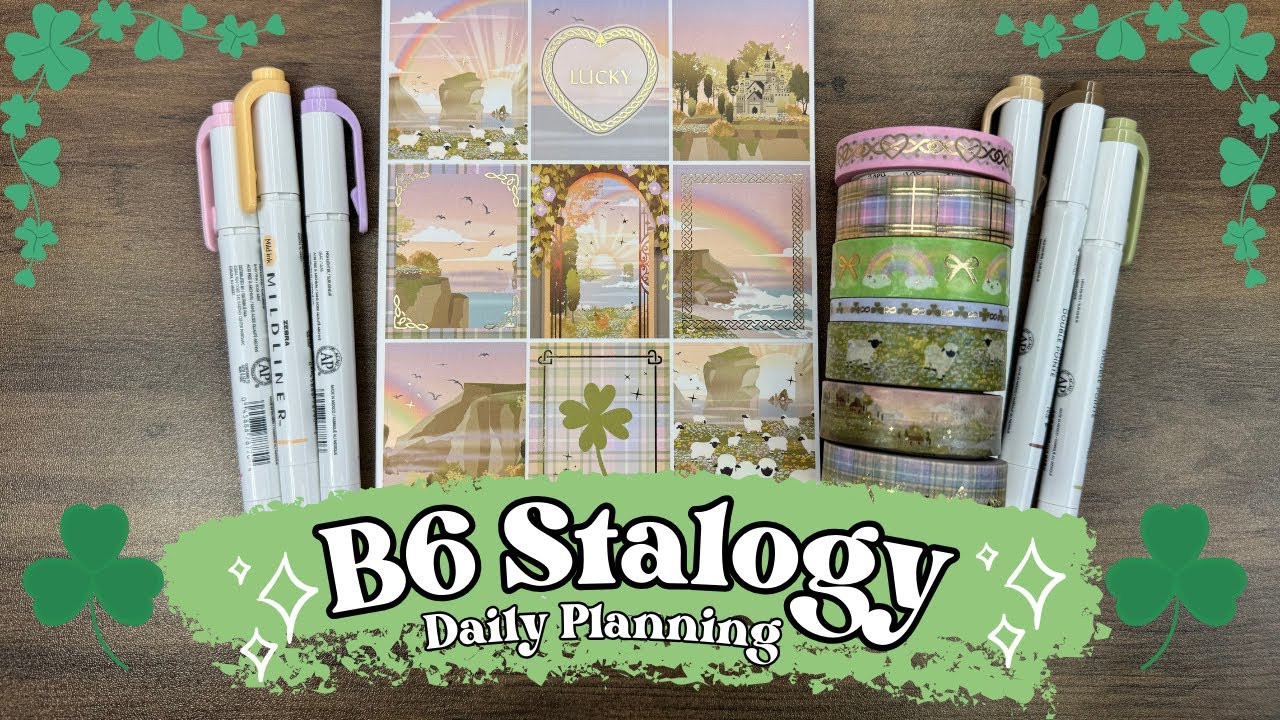B6 Stalogy Daily Planner Setup - Plan with Me - Simply Gilded Sticker ...