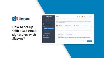 How to Set Up Office 365 Email Signatures with Sigsync