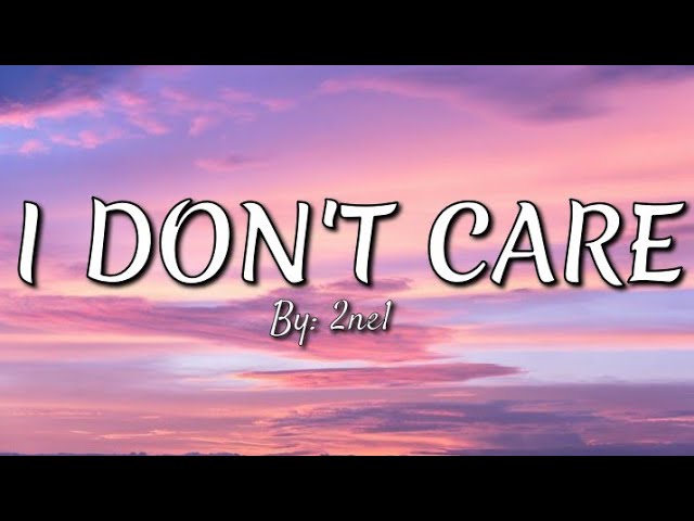 I don't care- 2NE1 LYRICS class=