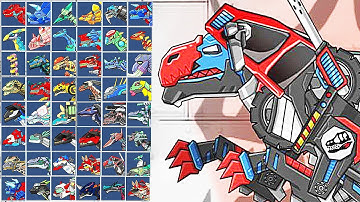 Dino Robot Megalosaurus: Assembly + Battlefield + Repair | Eftsei Gaming