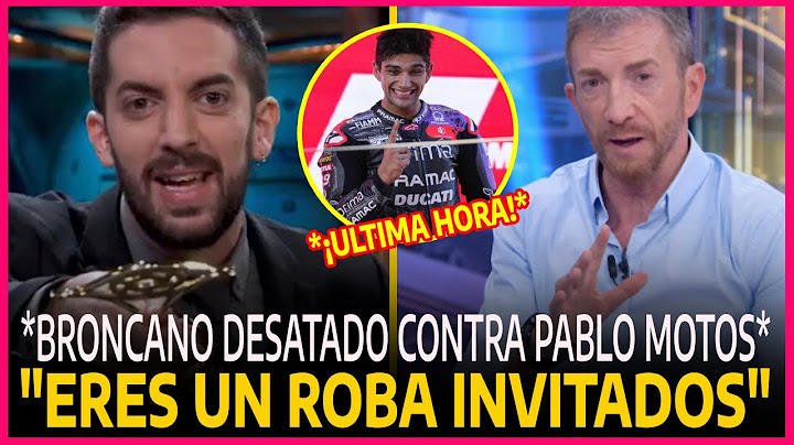 💥 ¡POLÉMICA DESATADA! BRONCANO y PABLO MOTOS se ENFRENTAN en una GUERRA de AMENAZAS por JORGE MARTÍN