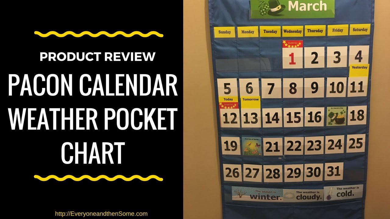 Calendar Pocket Chart With Weather