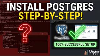 How to Install PostgreSQL & pgAdmin 4: Step-by-Step SQL Setup Guide | The Analytics Flow