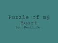 Westlife - Puzzle of my heart with Lyrics