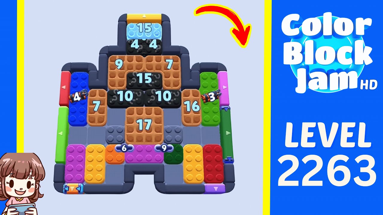 Color Block Jam Level 1355 (2263) Solution Walkthrough - YouTube