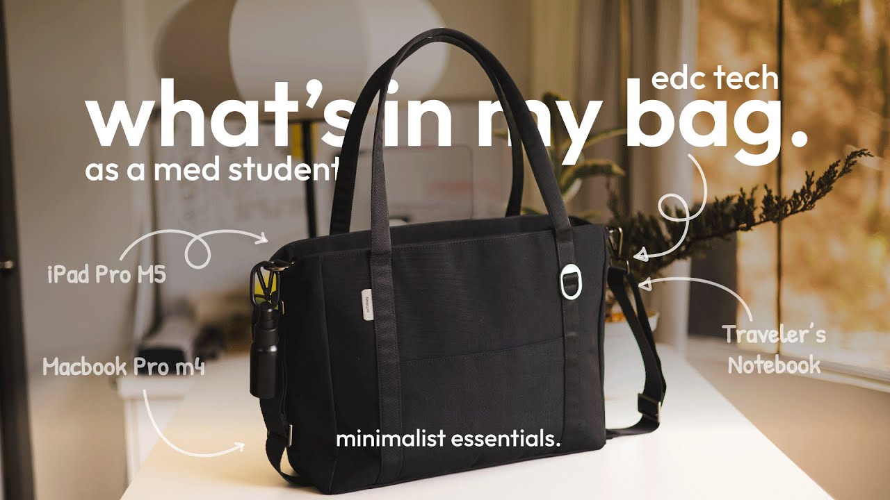 what's in my bag | my perfect minimalist EDC for medical school 2026