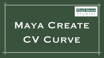 Create CV Curve (Maya 2012)