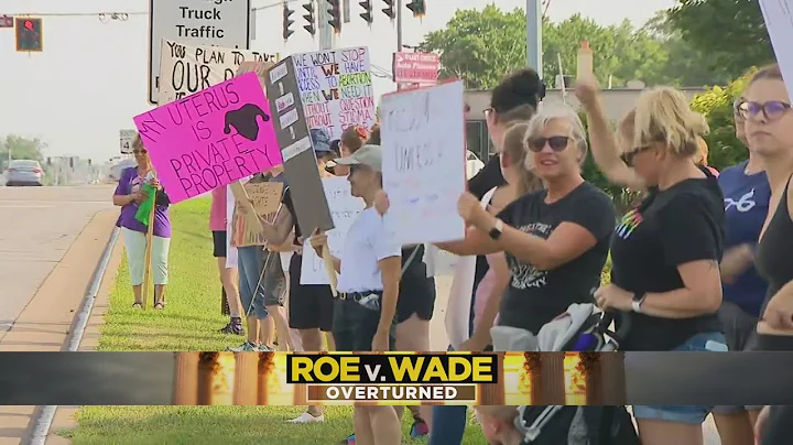 Protesters rally against proposed Indiana law that would severely restrict abortion