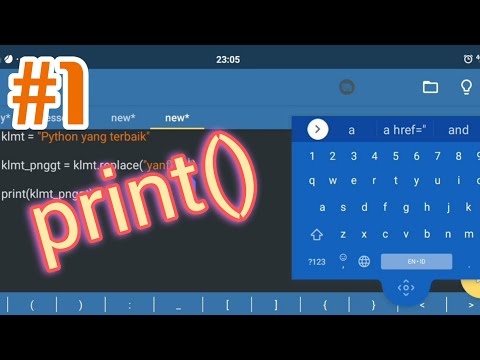 Part 1: print || Belajar Python di Hp Android