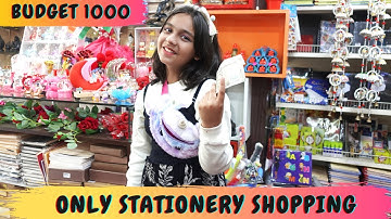 RS 1000 Only  Stationery Shopping Challenge | #learnwithpriyanshi