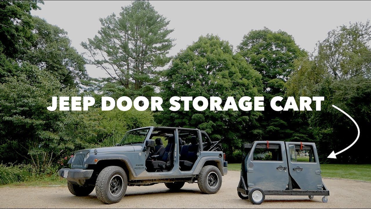 Homemade Jeep Door Storage Cart // EASY DIY - YouTube