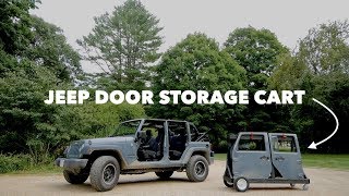 Homemade Jeep Door Storage Cart // EASY DIY