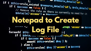📅 Create a Log File in Notepad | Auto-Date & Time Stamp 🕒