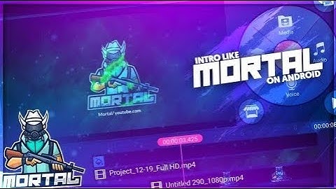 Make Intro Like Mortal On Android ll Kinemaster || Mr Graphiz