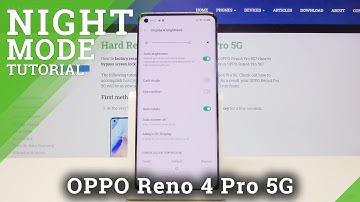 How to Turn On Eye Comfort Mode in OPPO Reno4 Pro 5G – Enable Night Mode