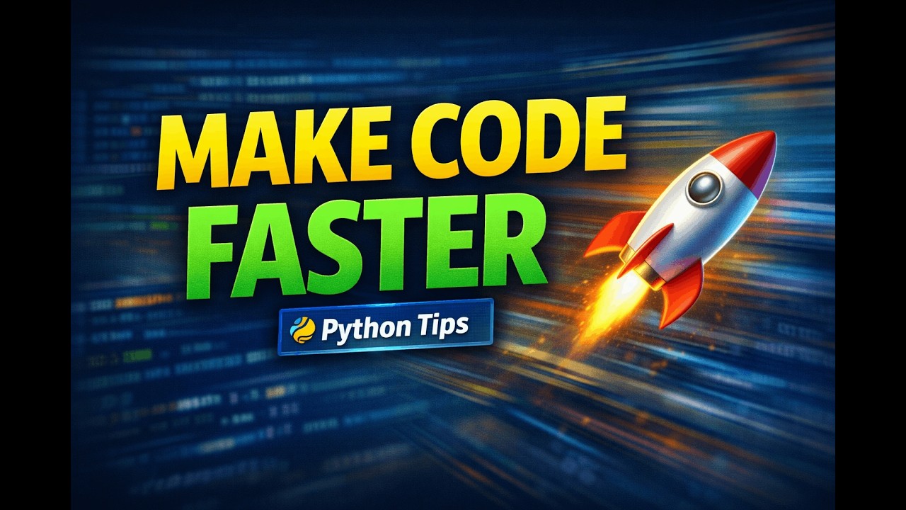 How To Make Your Python Program Faster 🚀 | Performance Optimization ...