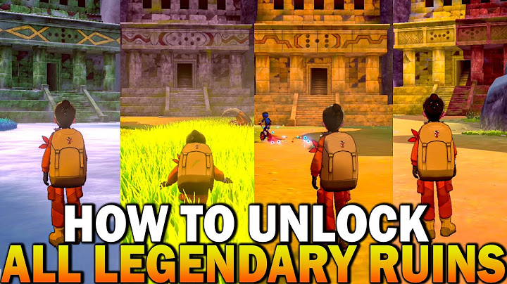 How To Unlock ALL Legendary Pokemon Ruins - Pokemon Sword And Shield Crown Tundra DLC