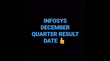 INFOSYS DECEMBER QUARTER RESULT DATE 👍 #infosys #bcg #irctc #iex #nifty #kpit #birlasoft #dixon