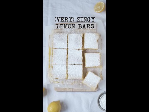 Zingy LEMON BARS