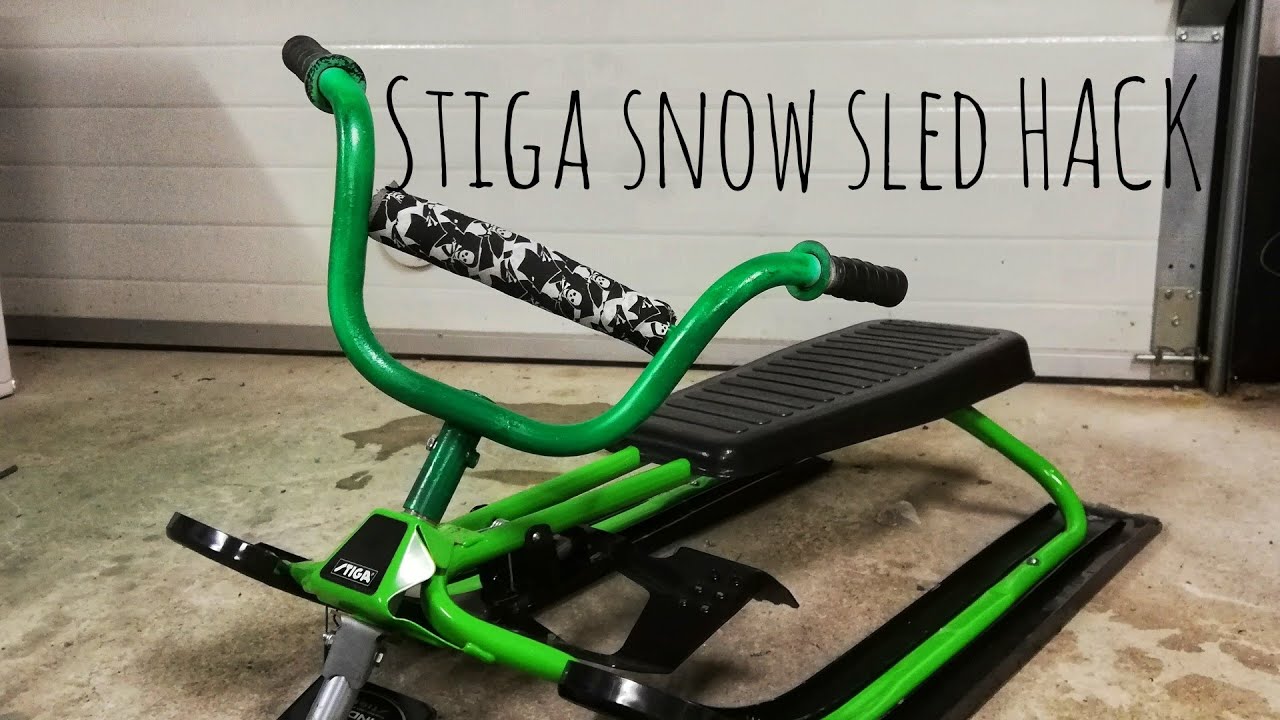 Stiga Snow sled hack YouTube