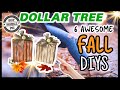 6 BEAUTIFULLY UNIQUE Dollar Tree Fall DIYs for 2023 | Fall Crafts | Trash to Treasure Fall DIY