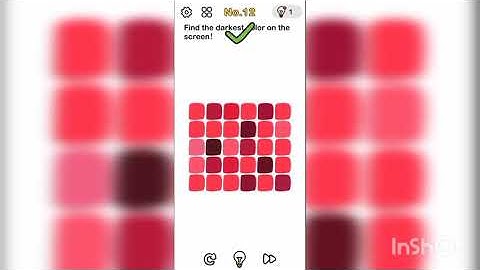 Brain out || level 12 answer || find the darkest color in the screen || KRISH THE GAMER