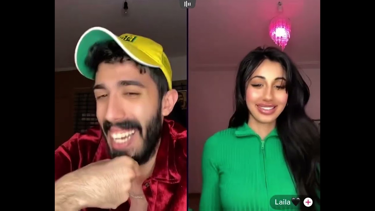 بث تكتوك طارق الحسكي مع بنت كرديا في سويسرا طارق يزحف للبنت 😂