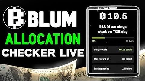 Blum Airdrop Allocation Checker Live || Blum airdrop checker live