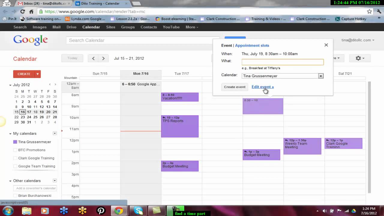 Google Calendar Find a Time YouTube