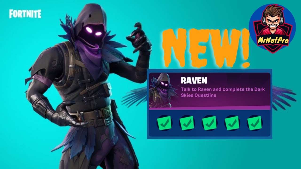 Fortnite Complete 'Raven' Challenges Guide - How to Complete the Dark Skies Questline