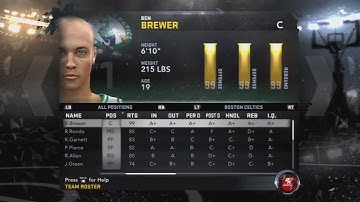 NBA 2K12 How to make a player and put in into create a legend