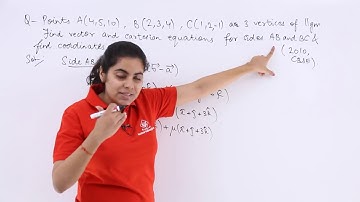 Class 12th – Vector & Cartesian Form Problem Example-1| Three Dimensional Geometry | Tutorials Point