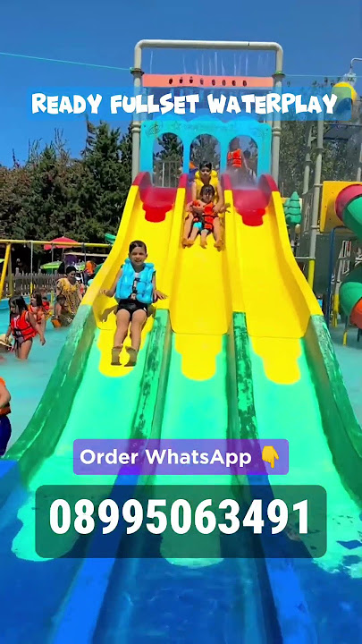 Ready Fullset Waterplay, Order WhatsApp 08995063491 #shorts #waterslide #viral #fyp #viralshorts