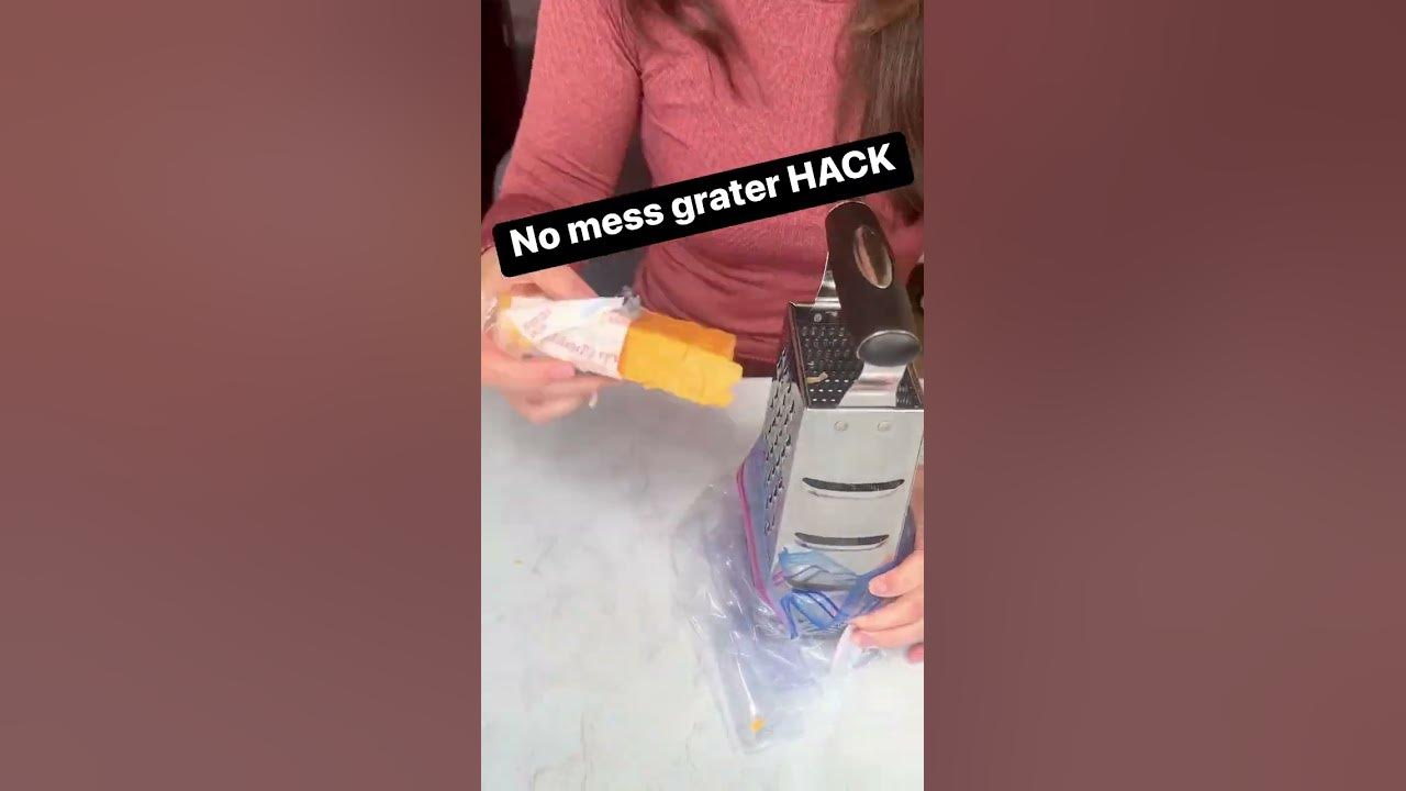 No Mess Cheese Grater Hack YouTube