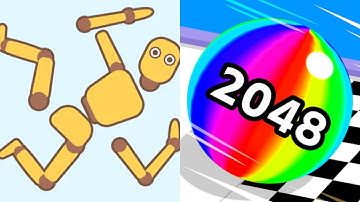 Ragdoll Break vs Ball Run 2048 All Levels Gameplay Android, iOS P74