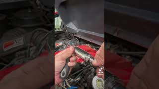 1988 Fiero 2.8 coolant fan switch replacement #howto #dyi #cars #v6