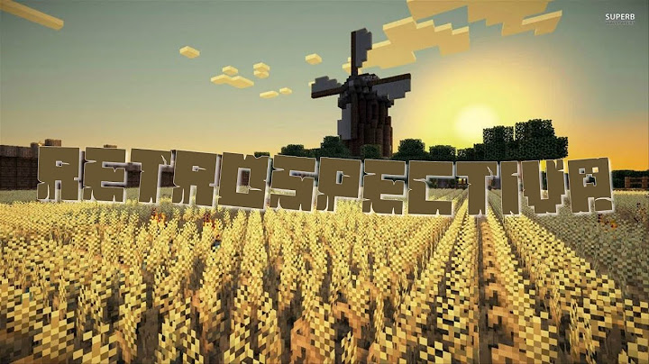 Retrospectiva Animada Minecraft