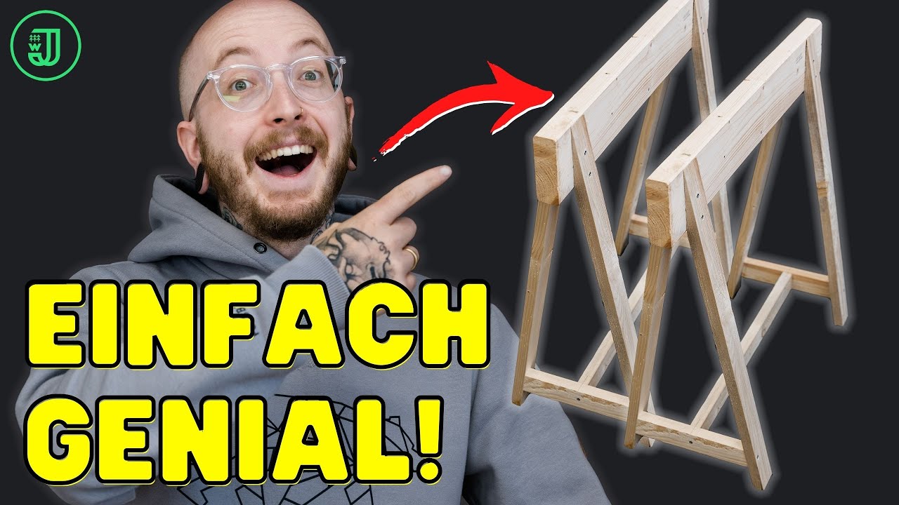 Update So baust du dir STABILE HOLZBÖCKE in unter 30 Minuten! | Sägeböcke selber bauen | Jonas Winkler