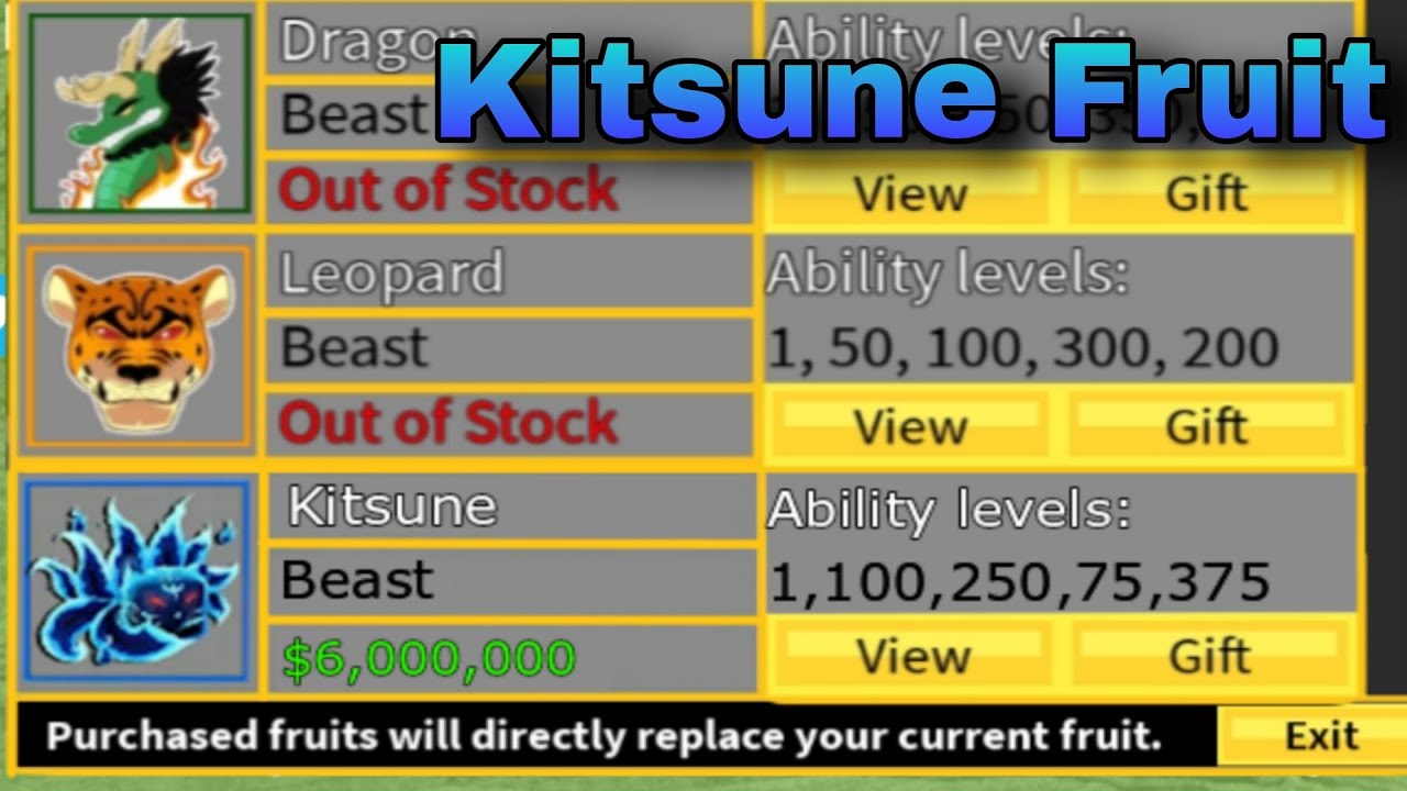 How Much Is Kitsune Fruit Going To Be Worth In Update 20 ( Blox