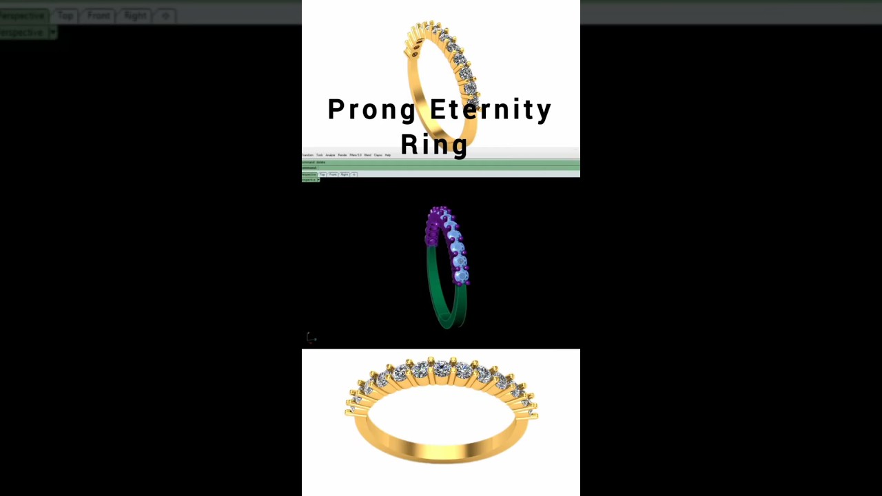 full 👆🏻video link/How to make Prong Eternity Band Ring in Matrix 9.0 