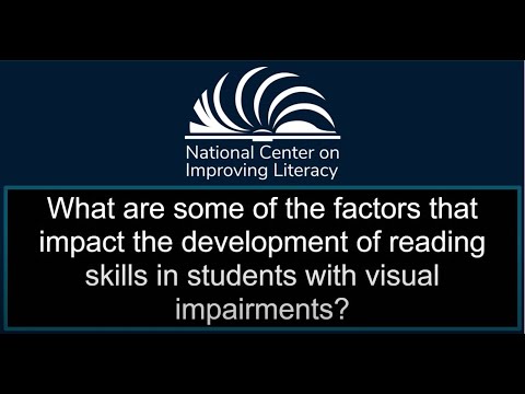 What are some factors that impact the development of reading in students with visual impairments?