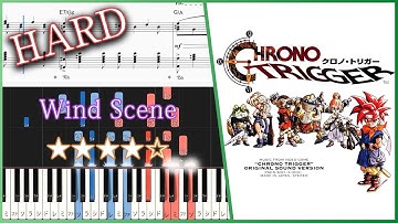 Chrono Trigger OST - Wind Scene - Hard Piano Tutorial + Sheets【Piano Arrangement】