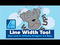 Line width tool in affinity designer