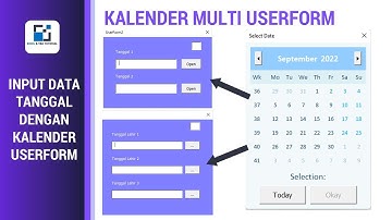 KALENDER FORM UNTUK MULTI DATA TANGGAL DAN MULTI USERFORM