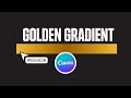Canva Tutorial for Beginners - How to create GOLDEN GRADIENT in Canva