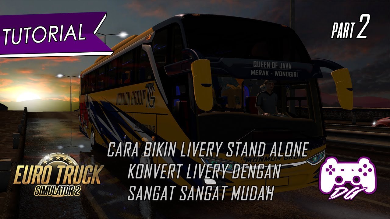  CARA  MEMBUAT  LIVERY BUS DENGAN MUDAH PART2 DIJAMIN 